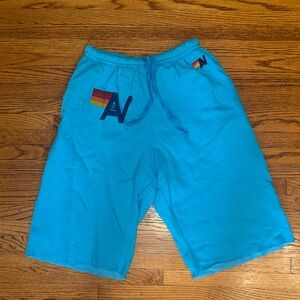 Aviator Nation Teal Men’s sweatshorts